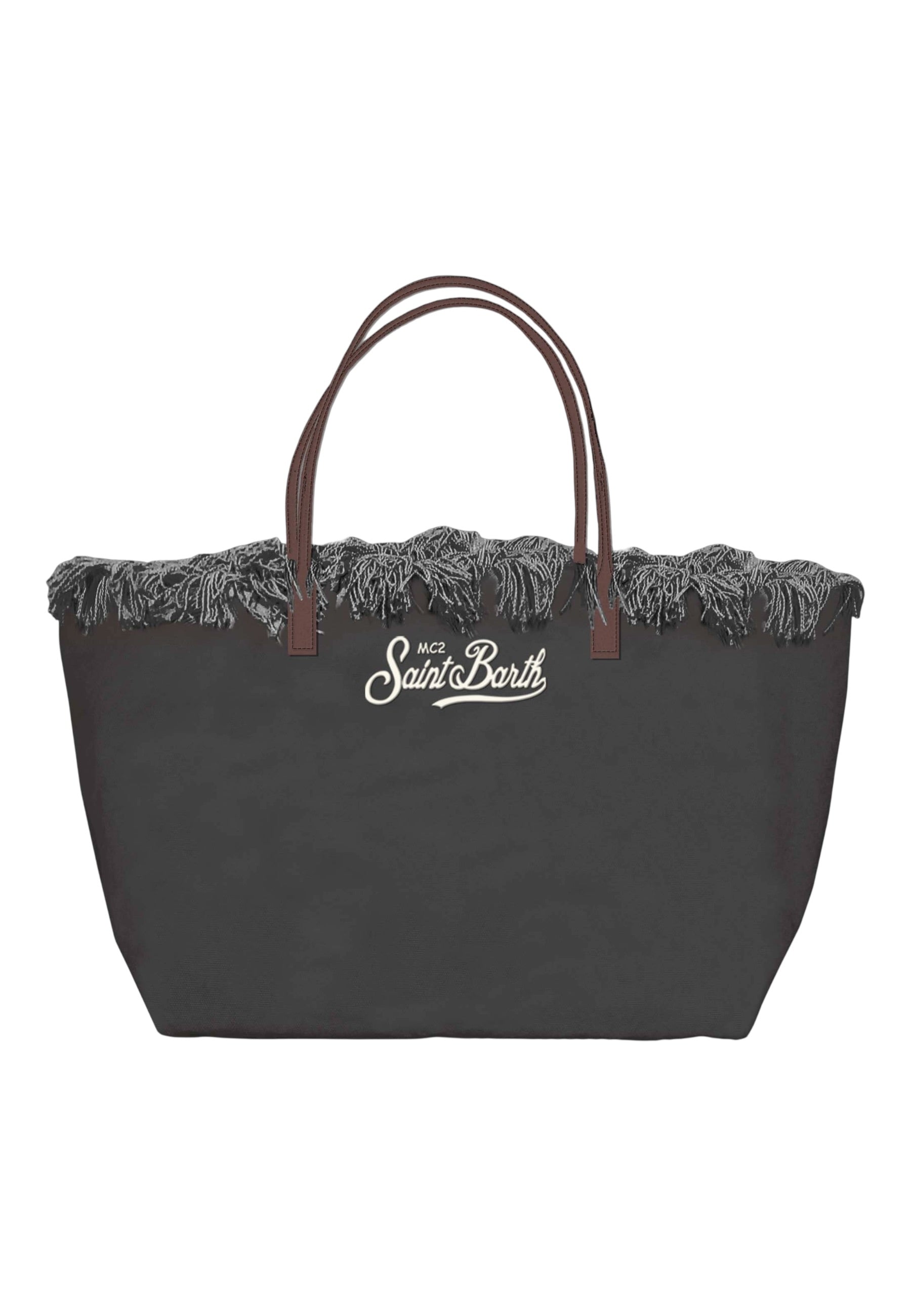 Borsa A Spalla Donna Mc2 Saint Barth Canvas City Bag Fringe CBF0001