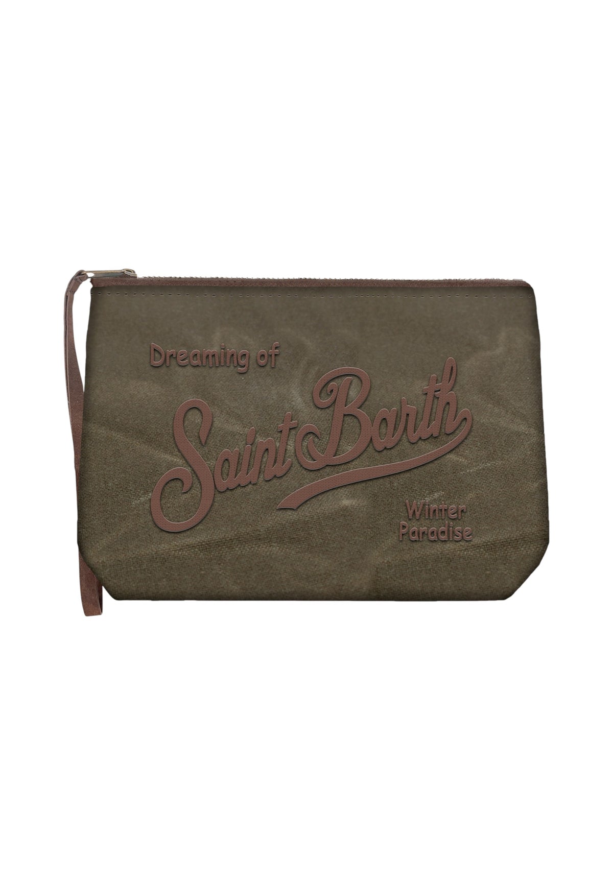 Pochette  Unisex Mc2 Saint Barth Chiusura Con Zip, Laccetto Laterale, Il Logo Saint Barth Sul Davanti Aline Wax ALI0058