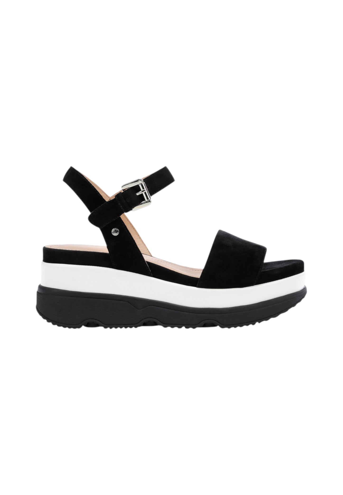 Sandali Con Zeppa Donna Geox In Camoscio Gardenia D02HBC00021