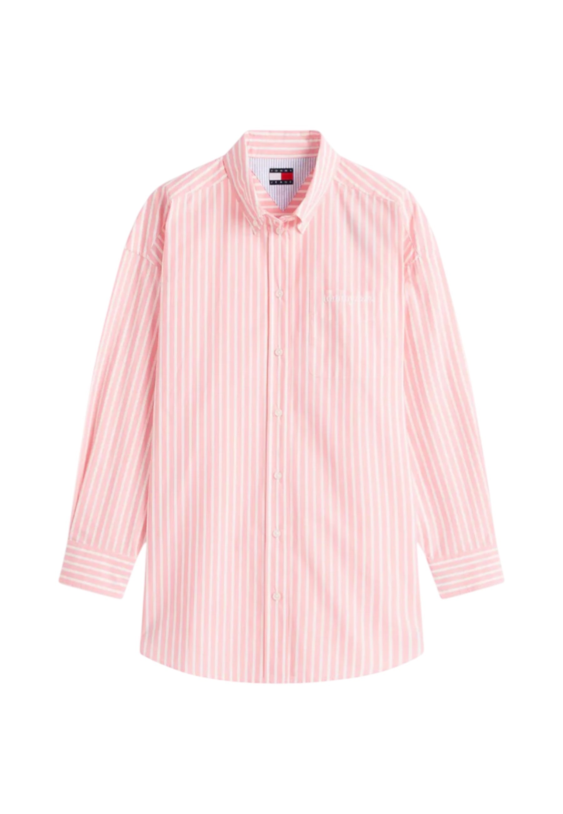 Camicia Manica lunga Donna Tommy Jeans  Tjw Ovs Poplin Shir DW0DW22218