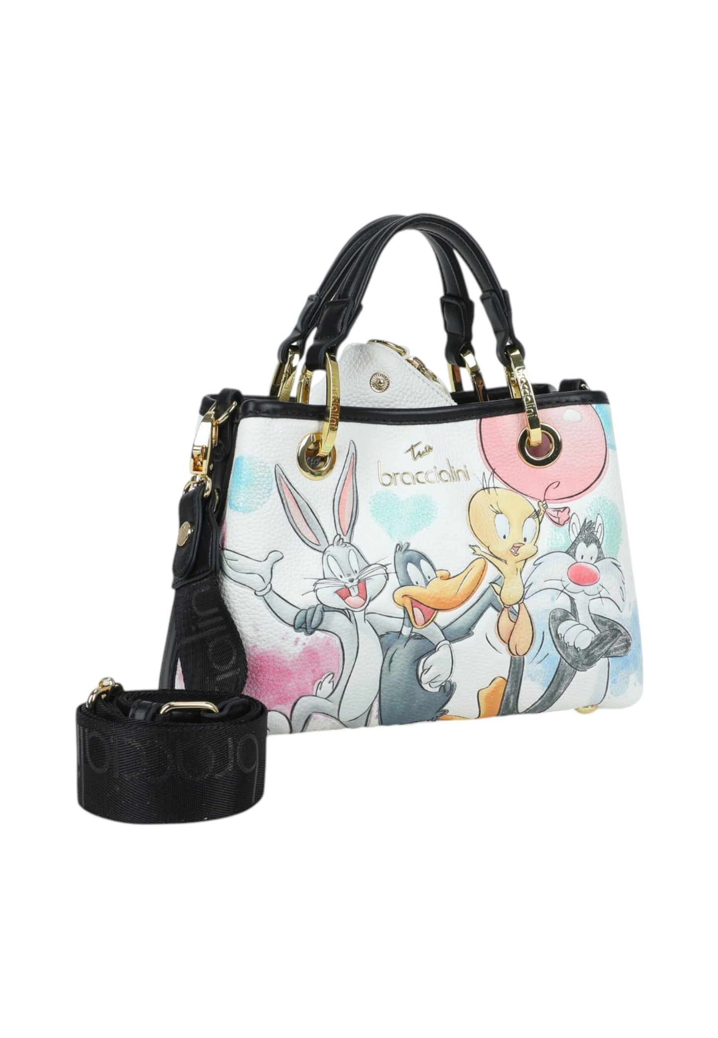 Borsa A Mano Donna Braccialini Small Stampa Looney Tunes Beth Lt LT280YY