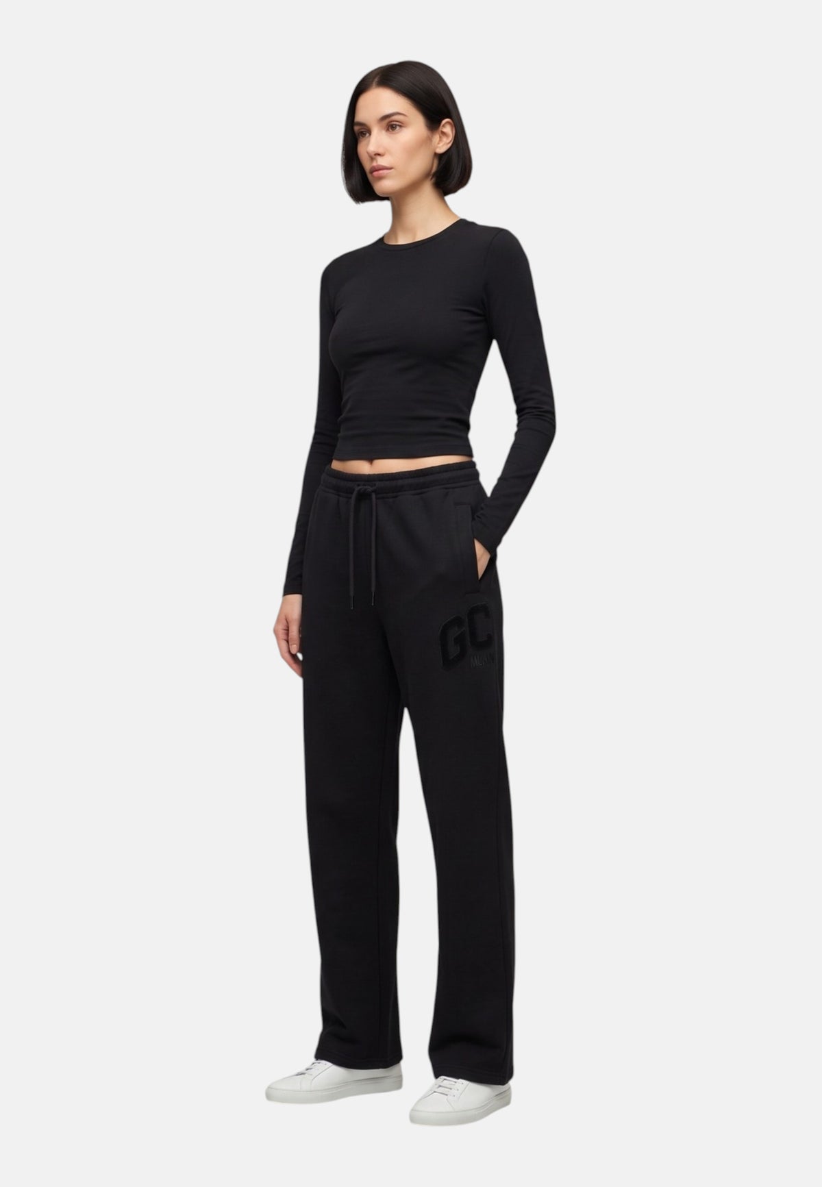 Pantaloni Tuta Donna Gcds Tessuto morbido, dettaglio logo, vita elasticizzata, coulisse regolabile, tasche laterali, fondo elasticizzato Logo Lounge Sweatpants C2WWQI032F244