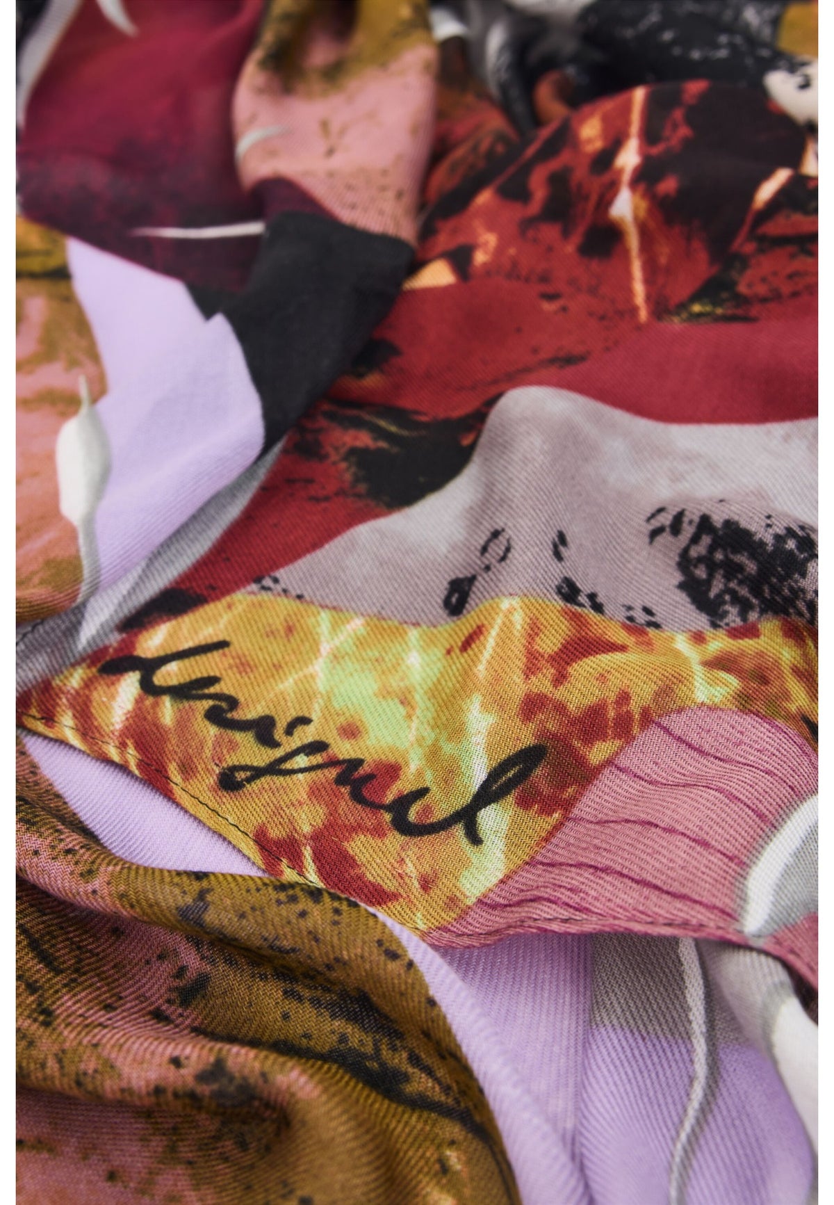 Foulard  Donna Desigual 80x185 cm, Motivo grafico, Viscosa Lenzing EcoVero Zenith 26WAWA10