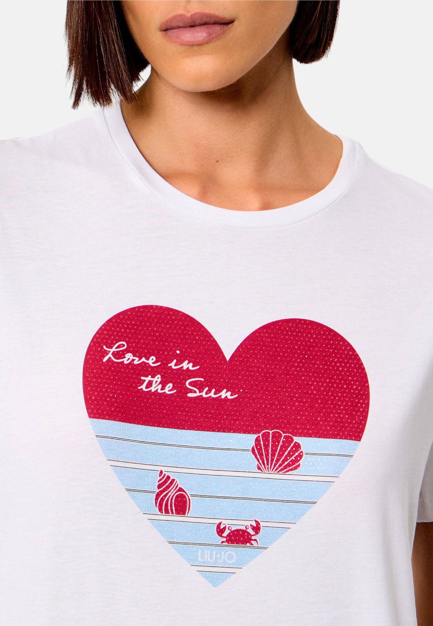 T-Shirt Manica Corta Donna Liu Jo Love In The Sun Eco Line WA6502JS923