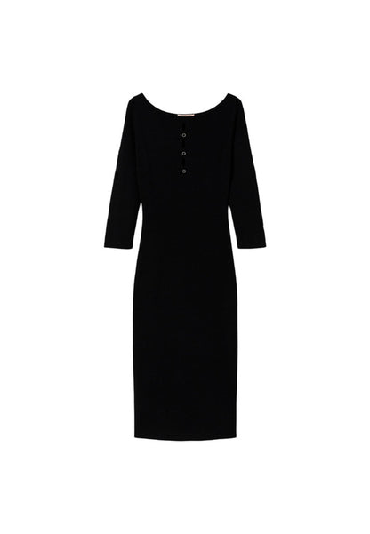 Vestito Midi Donna Twinset In Maglia Con Motivo Aperture  242TP3313