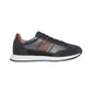 Sneakers Basse Uomo Nero Giardini Tomaia in pelle e tessuto, chiusura con lacci, inserti laterali, punta tonda, suola in gomma, Made in Italy  I601321U