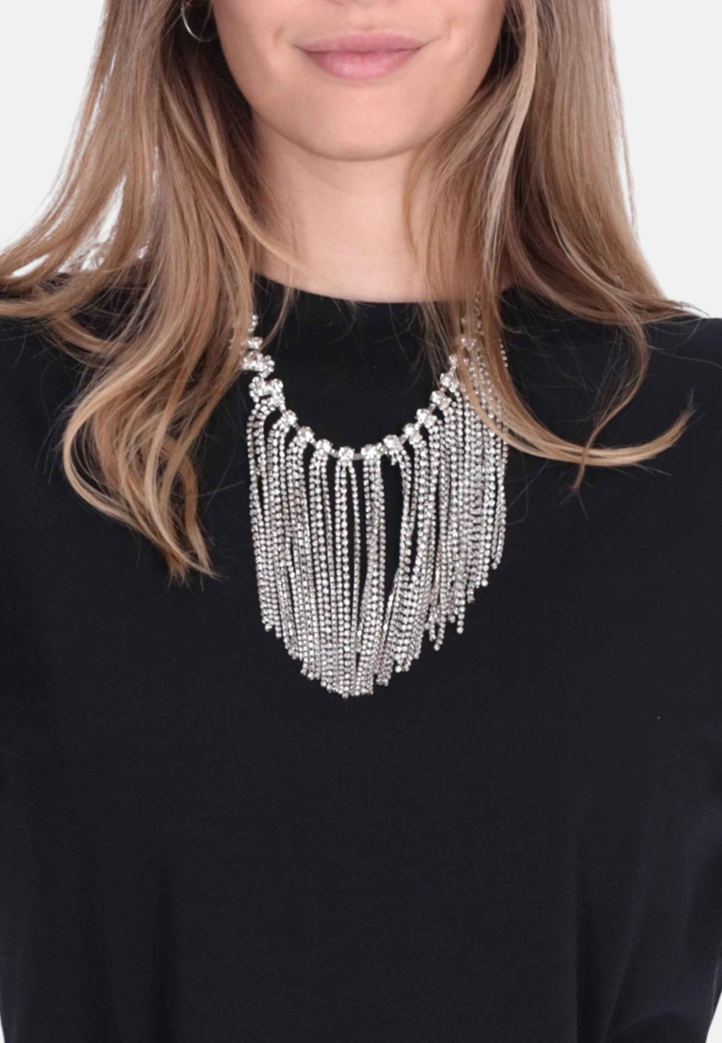 T-Shirt Manica Corta Donna Liu Jo Con Collana  CA6361J0088