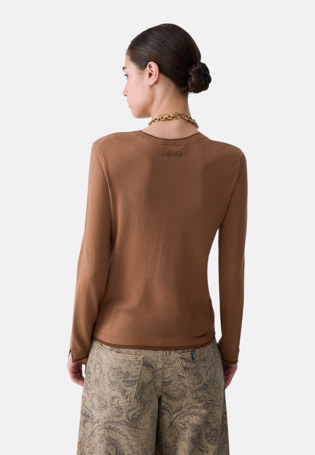 Maglia A Girocollo Donna Liu Jo Basic Fit  WF6015MS49I