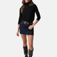 Maglione Collo Alto Donna Guess Logo ricamato Gj W6BR03Z1246