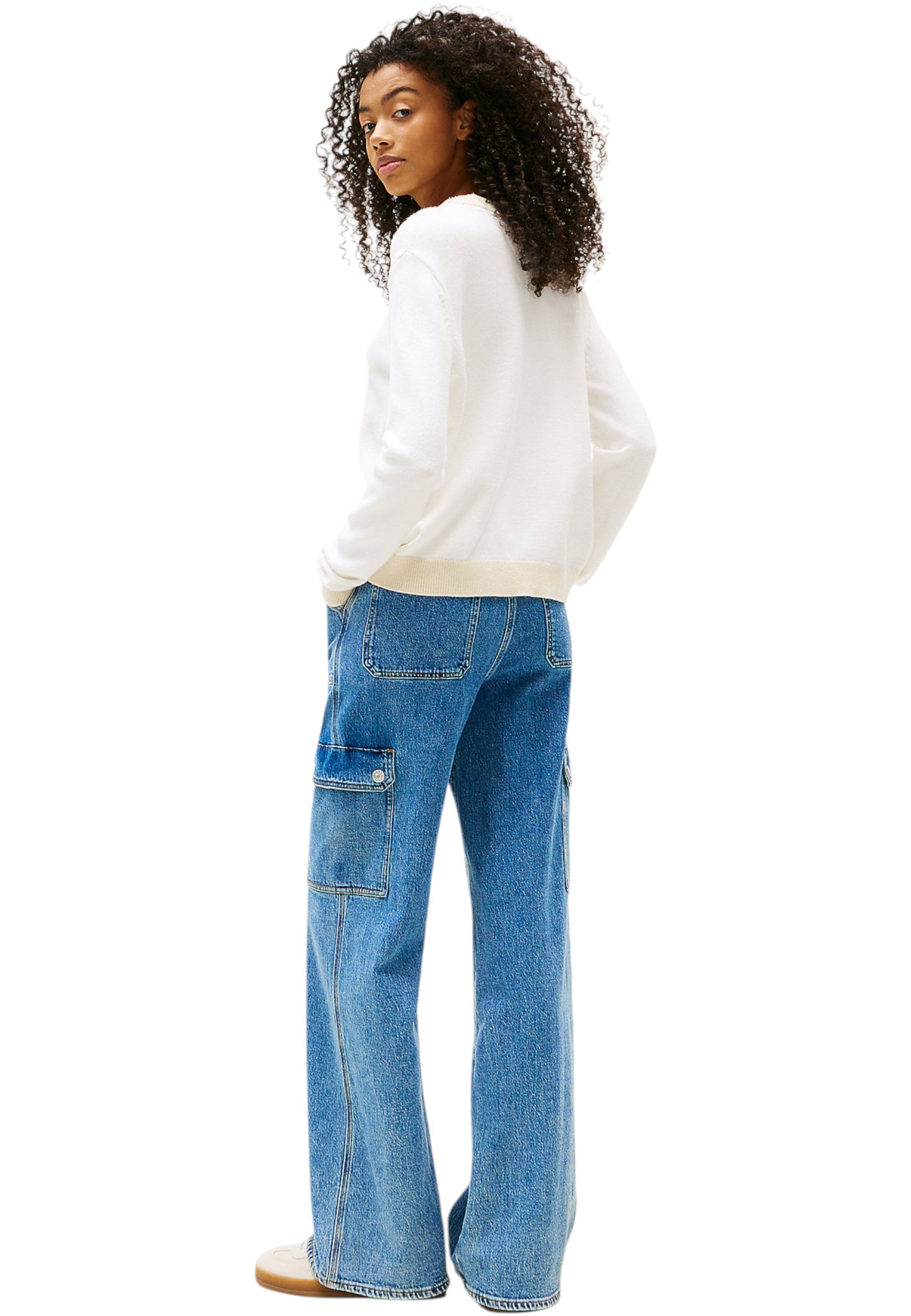 Maglione A Girocollo Donna Tommy Jeans  Tjw Clrblckflag DW0DW20970
