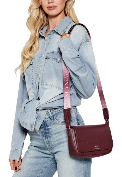 Borsa A Tracolla Donna Armani Exchange Con logo Allover  942912CC783