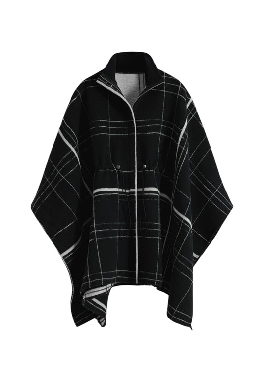 Poncho  Donna Desigual Stampa A Quadri Poncho Cuadros Aldama 25WAIA07