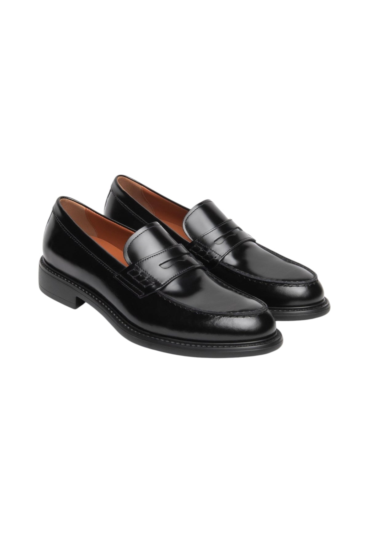 Mocassini Classici Uomo Nero Giardini Tomaia in pelle, mascherina decorativa, punta arrotondata, tacco basso, suola in gomma, Made in Italy  I601250U