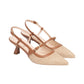 Sling Back  Donna Nero Giardini Effetto Paglia  E615471D