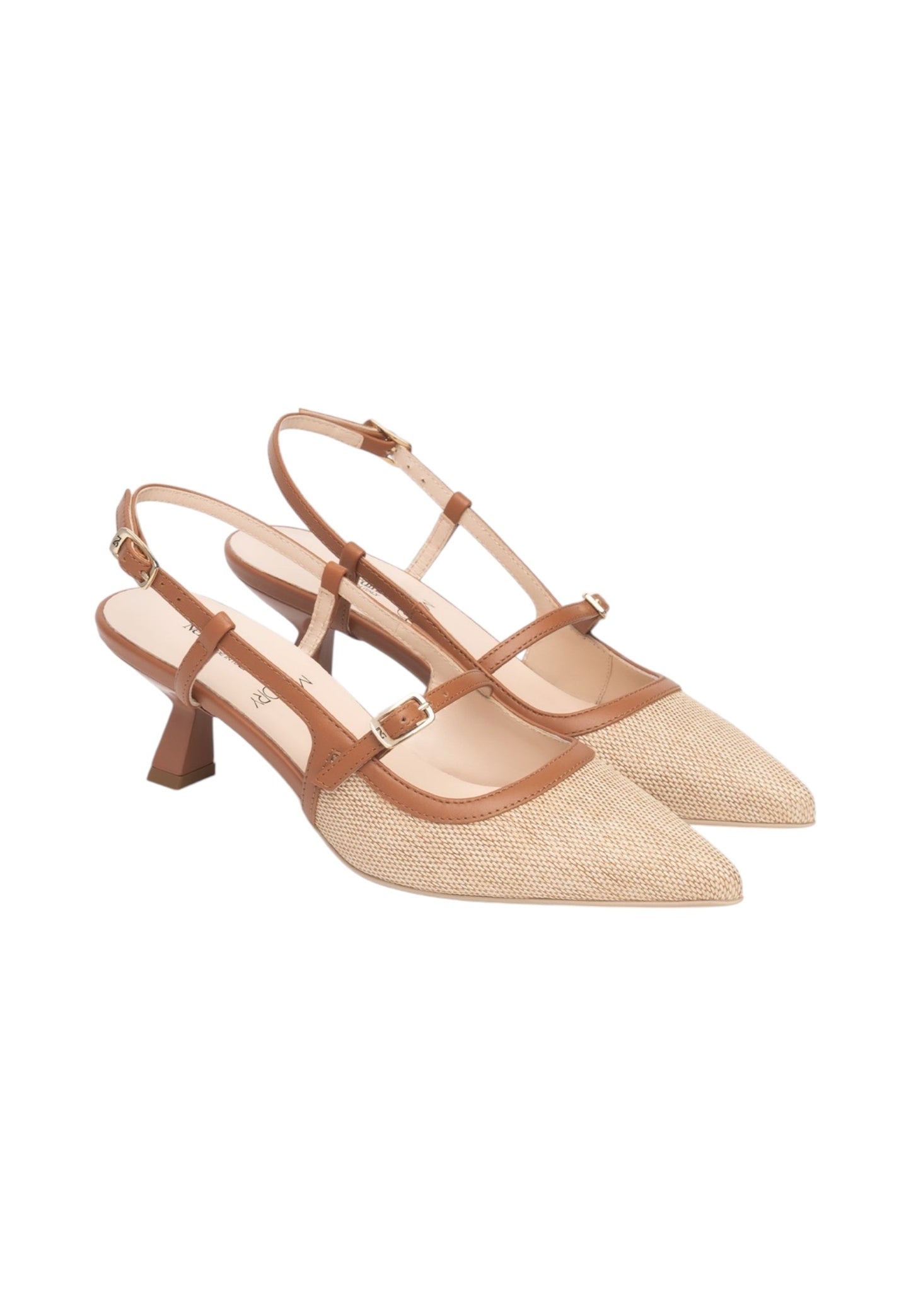 Sling Back  Donna Nero Giardini Effetto Paglia  E615471D