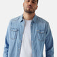Camicia Manica lunga Uomo Guess  Truckee M4GH02D3PF5