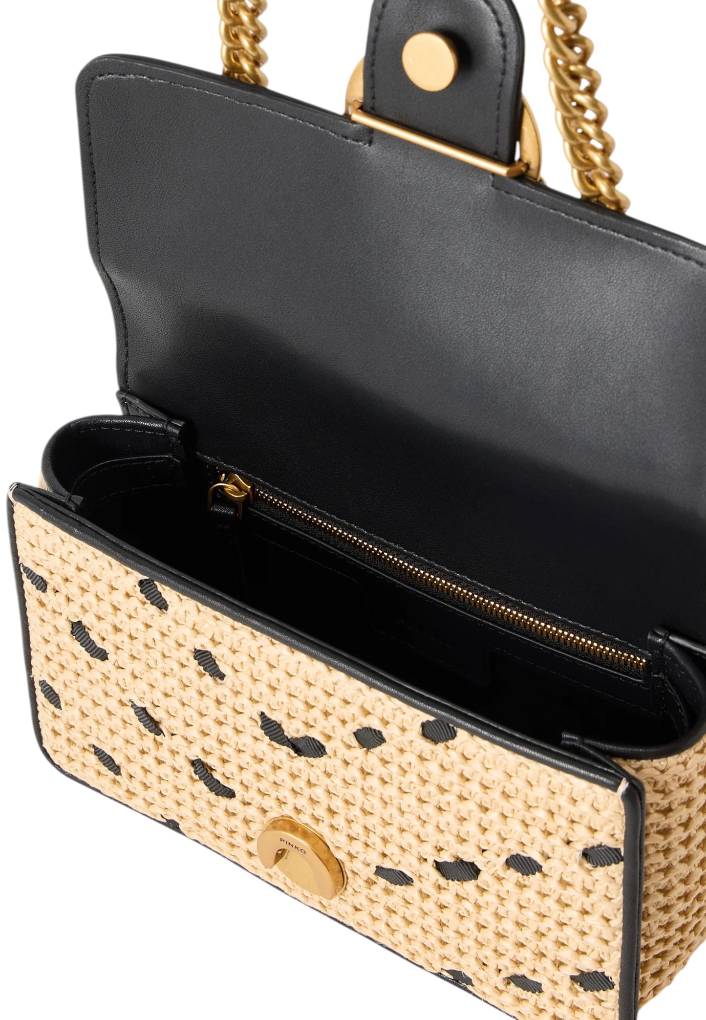 Borsa A Spalla Donna Pinko In Rafia Love One Mini Light 104550A1RL