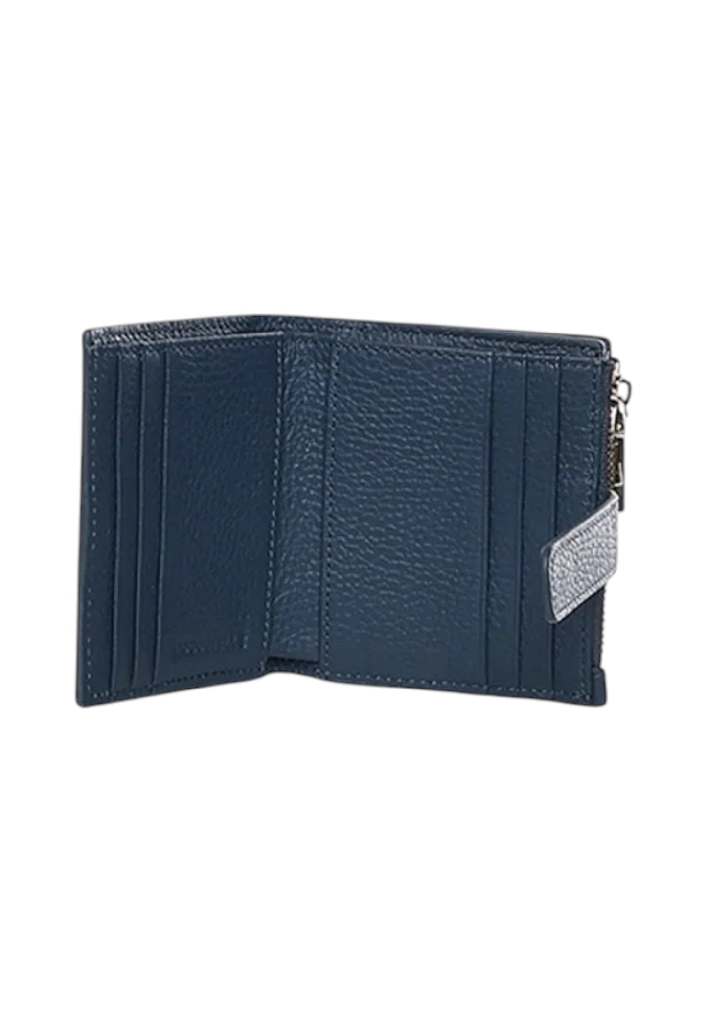 Portacarte Con Zip Donna Coccinelle In Pelle Martellata Metallic Soft Medium E2MW511F701