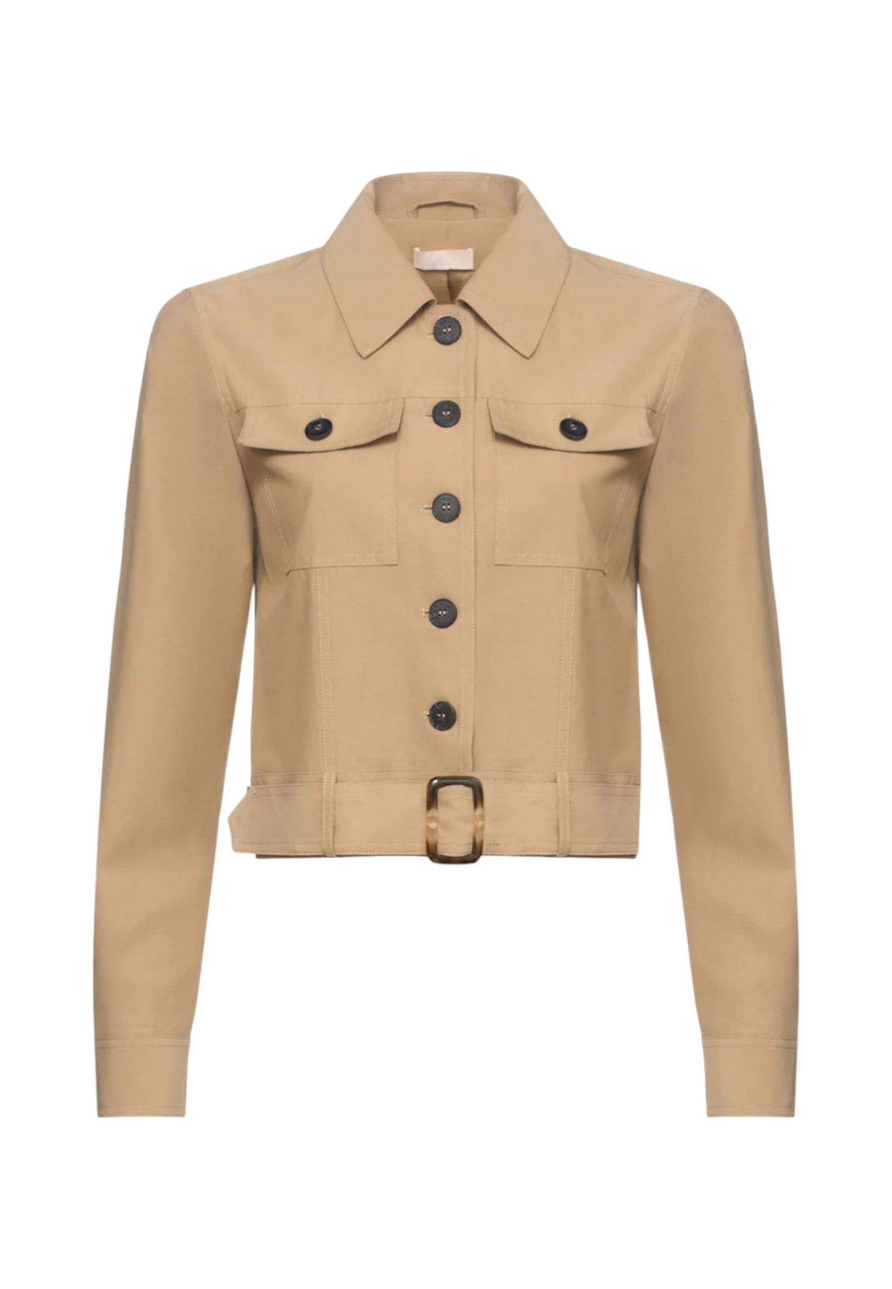 Giacca Leggera Donna Liu Jo Safari Cropped Con Cintura  WA6388T398A