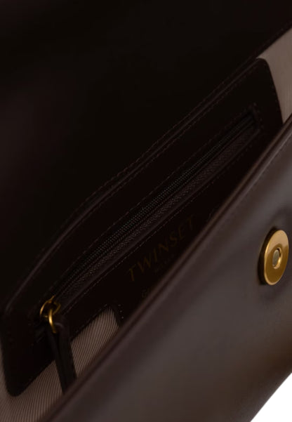 Borsa A Tracolla Donna Twinset In Pelle Con Patta E Catena  252TD836A