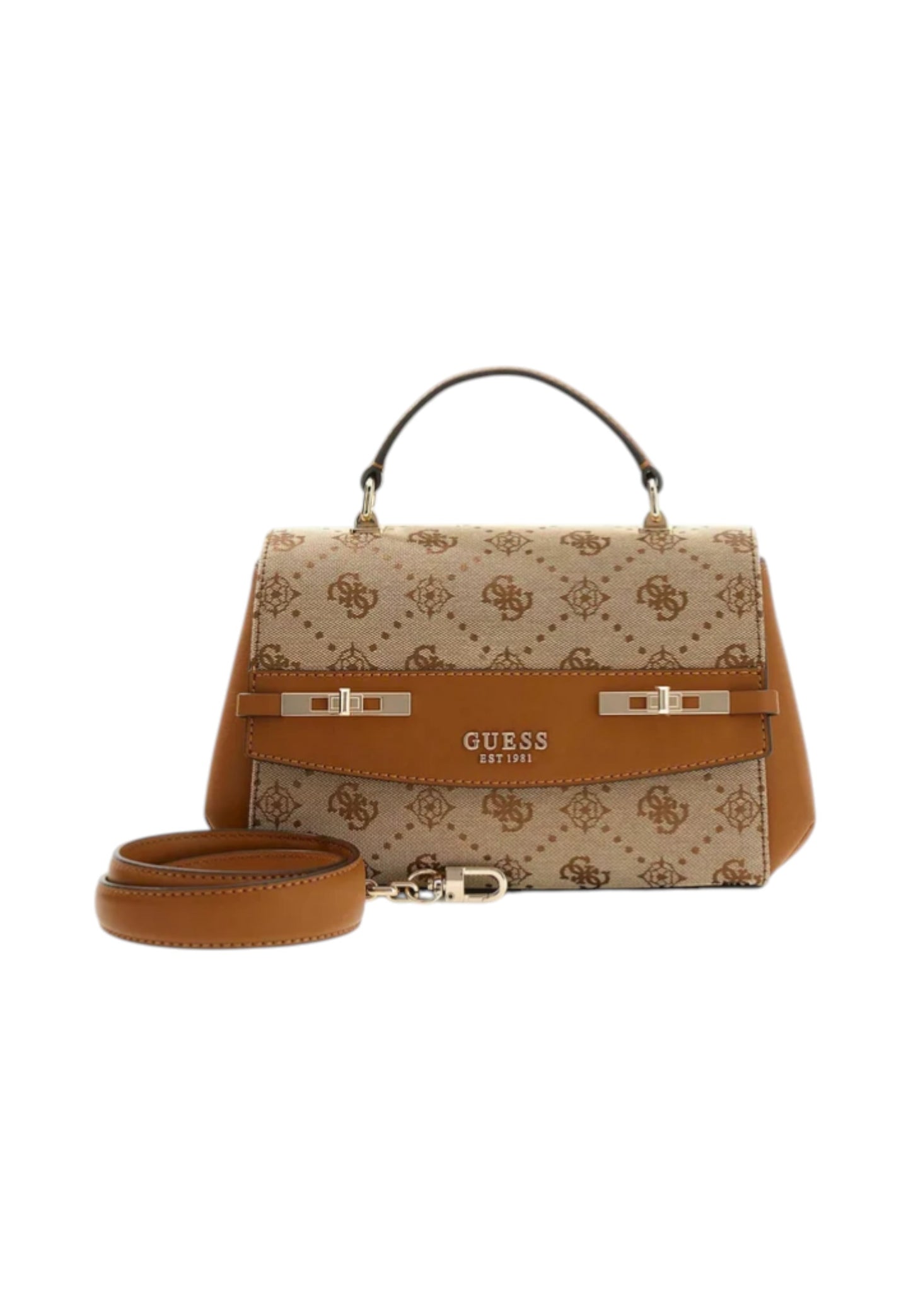 Borsa A Mano Donna Guess Top Handle Flap Melinda Logo HWJP9902200