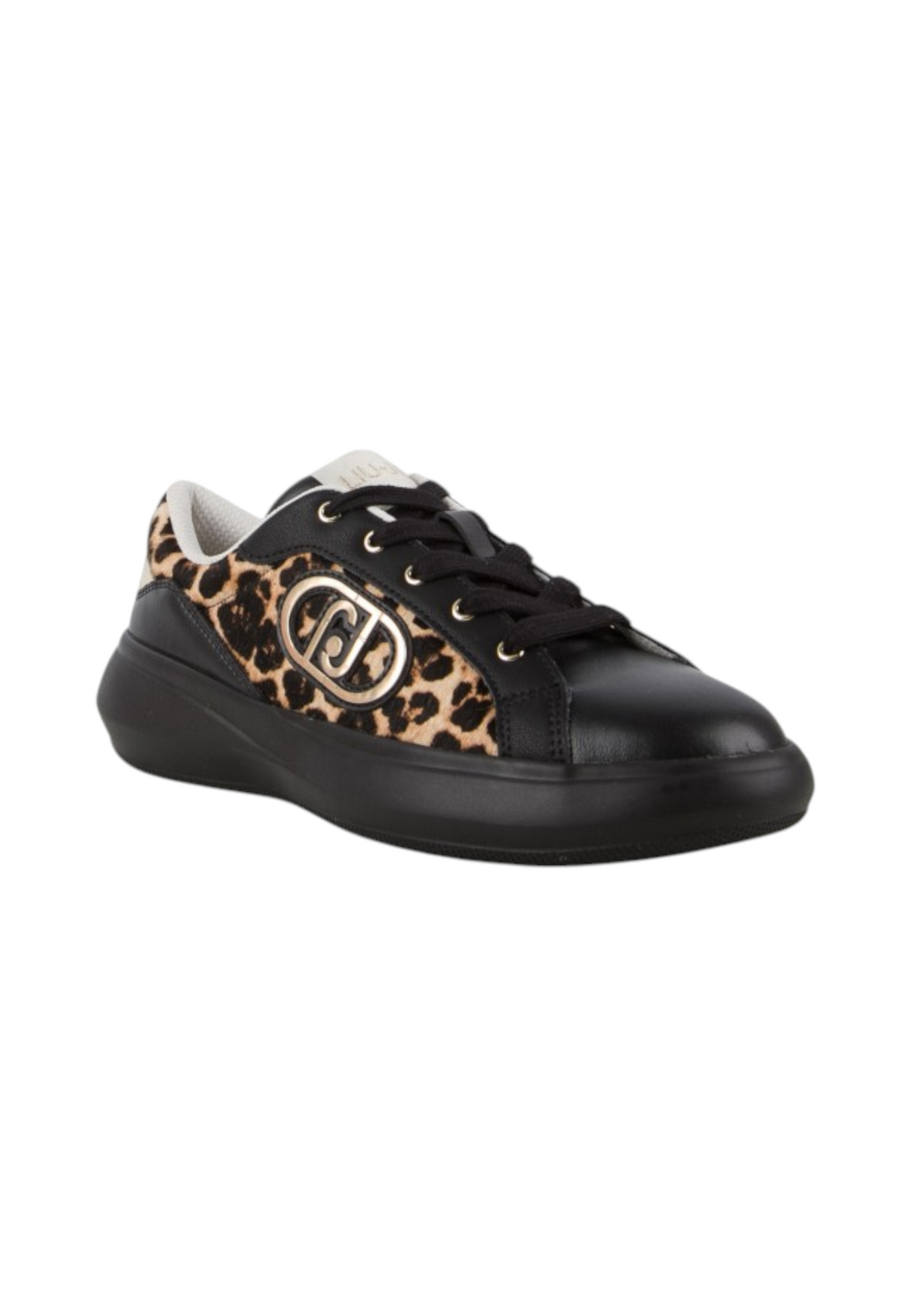 Sneakers Basse Donna Liu Jo In Pelle Con Inserti Leopardati E Platform Casper 04 BF6055TX549
