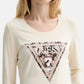 T-Shirt Manica lunga Donna Guess  Leo Triangle W6RI33J1314