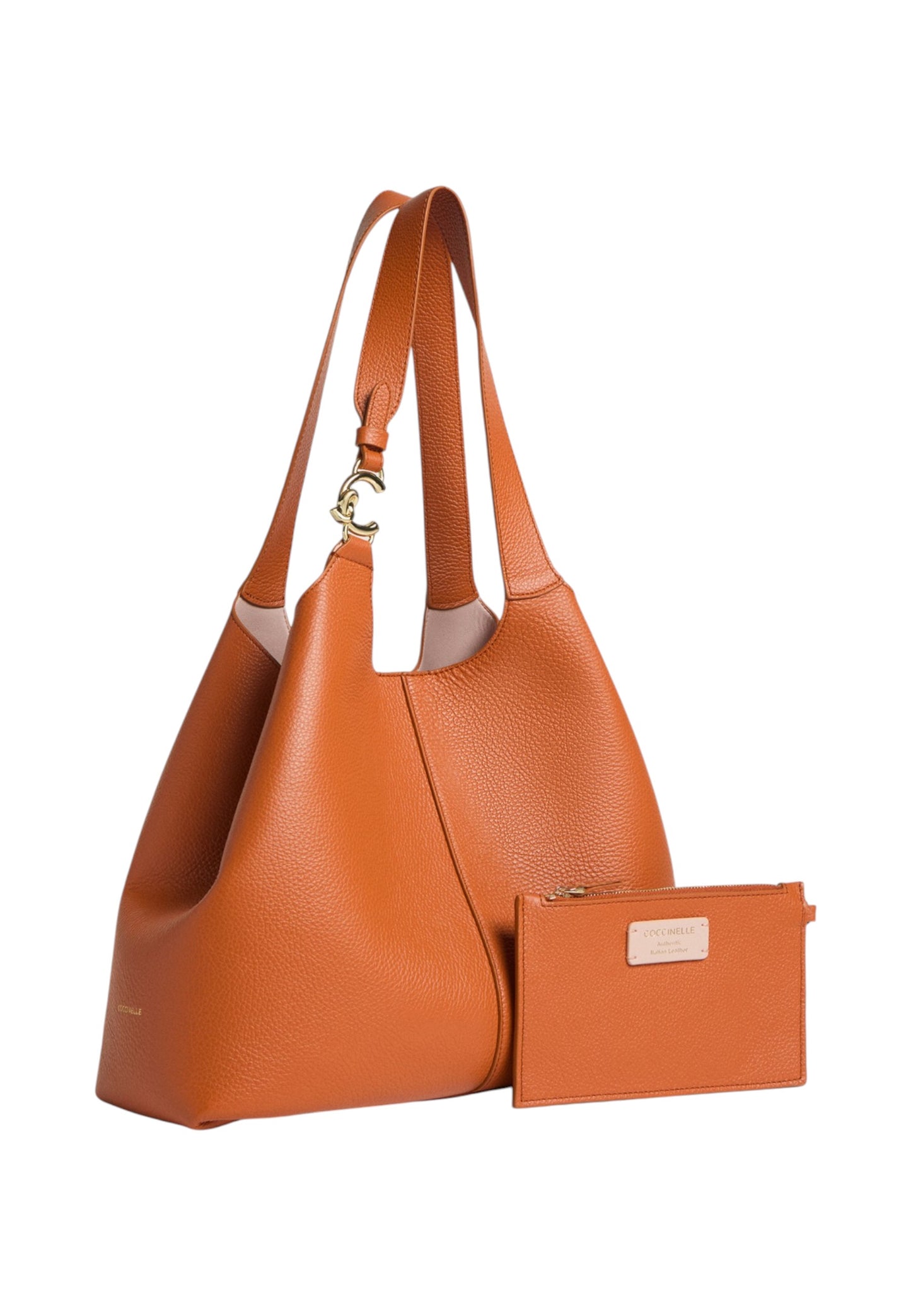 Borsa A Spalla Donna Coccinelle In Pelle Martellata Coccinelle C-Easy Large E1SHA110101
