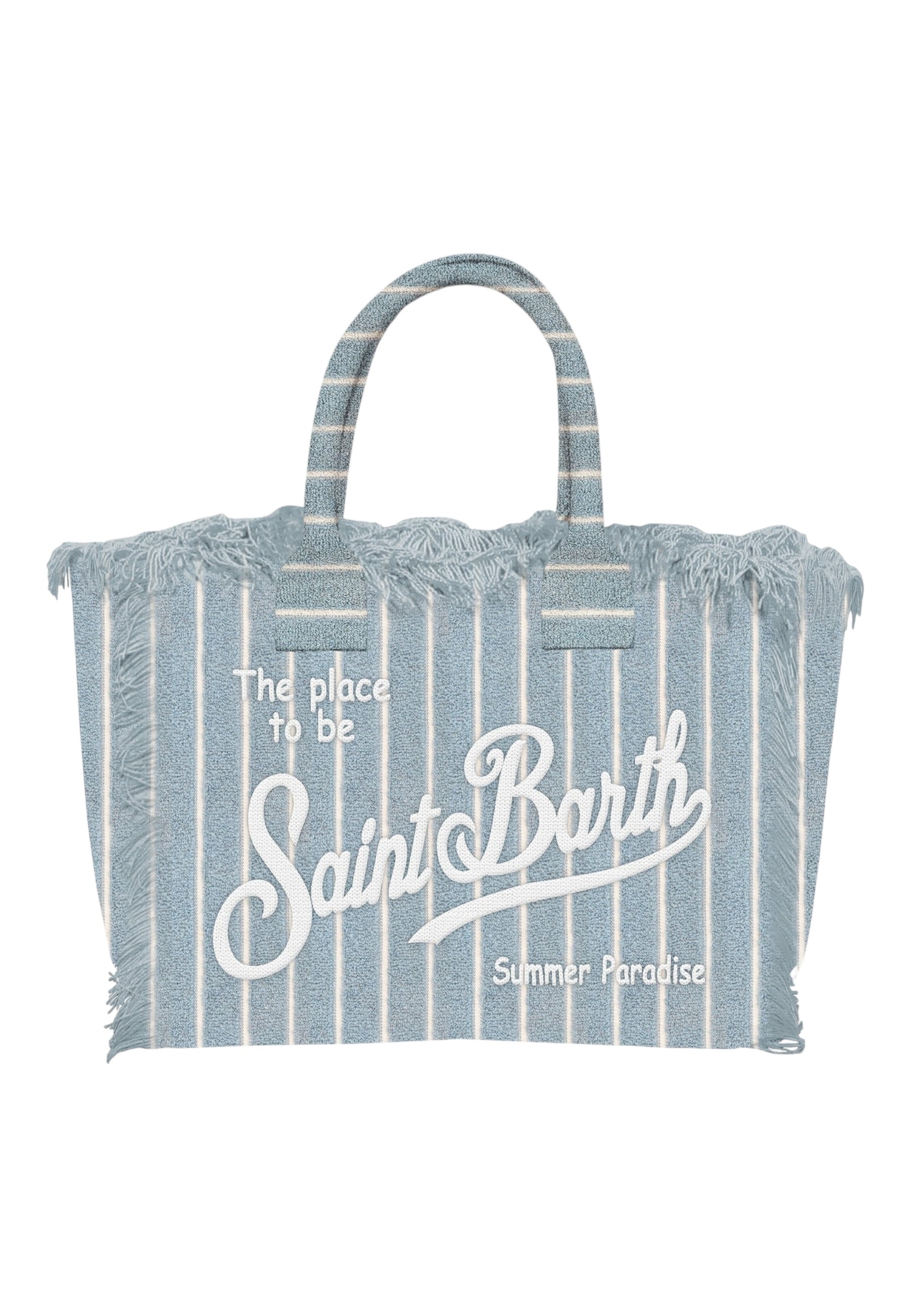 Borsa A Mano Donna Mc2 Saint Barth Terry Embossed Stripes Tiny V Vanity Sponge VANI007