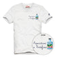 T-Shirt Manica Corta Uomo Mc2 Saint Barth Stampa E/O Ricamo Frontale Portofino Aperitivo Portofino POT0001