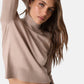 Maglione Collo Alto Donna Guess Logo ricamato Gj W6BR03Z1246