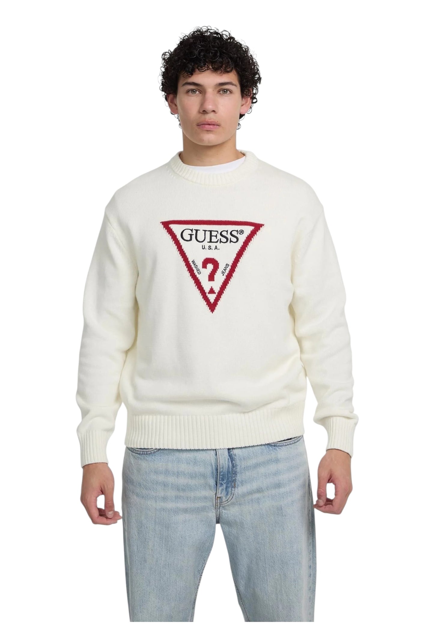 Maglione A Girocollo Uomo Guess  Gj Big Triangle M4BR32Z3HM1