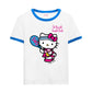 T-Shirt Manica Corta Donna Mc2 Saint Barth Con Cordino Hello Kitty Padel Club Embroidery Emilie String EMI0003