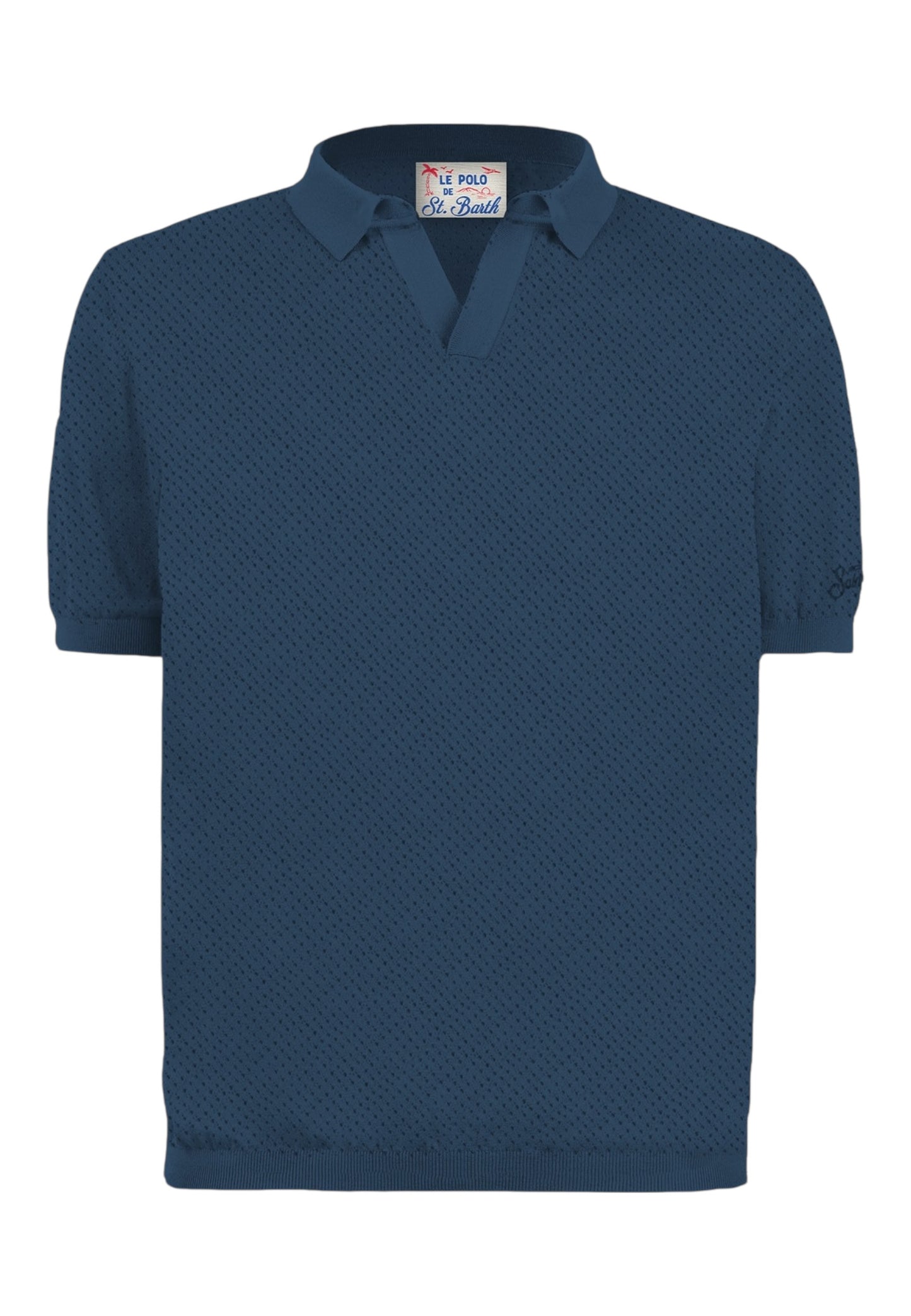 Polo Manica Corta Uomo Mc2 Saint Barth  Sloan Mesh Cotton SLO0009