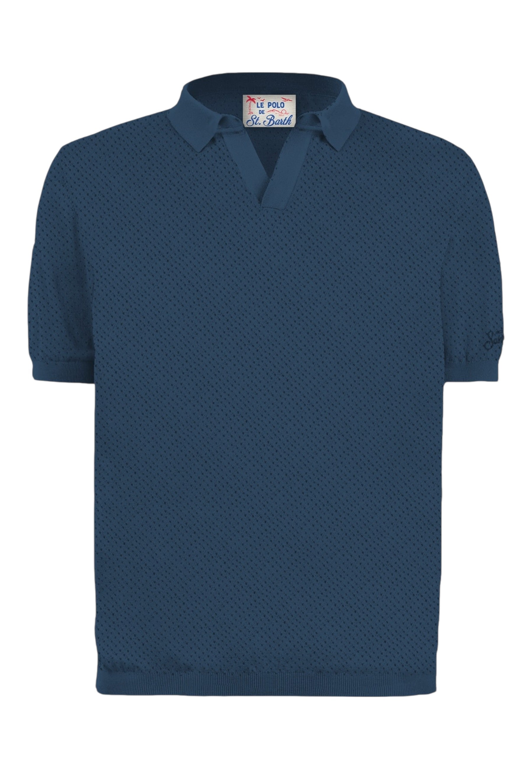 Polo Manica Corta Uomo Mc2 Saint Barth  Sloan Mesh Cotton SLO0009