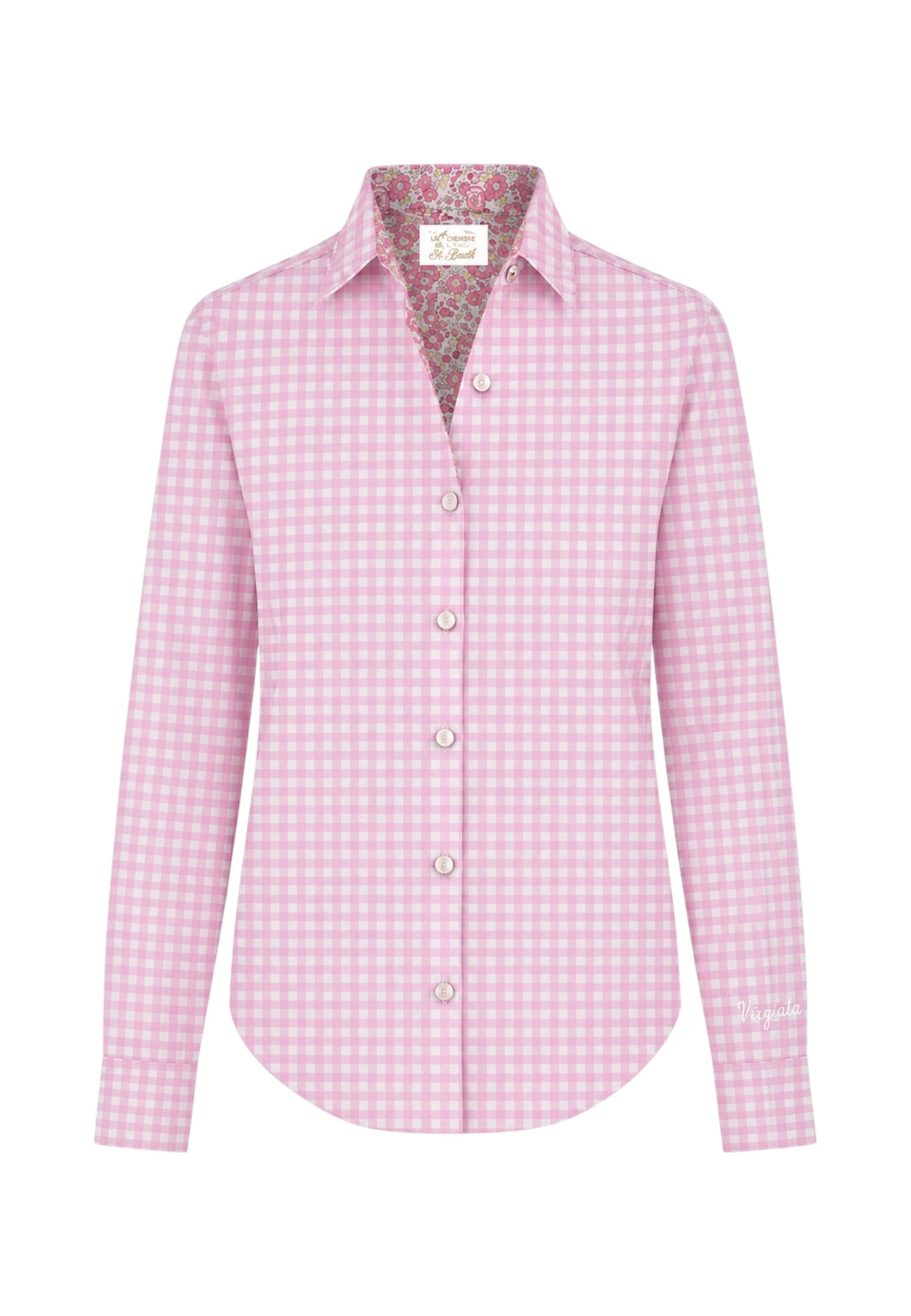 Camicia Manica lunga Donna Mc2 Saint Barth Vichy Viziata Meredith MDH001