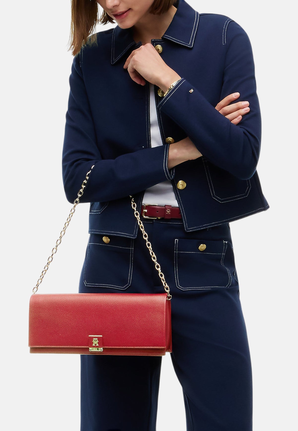 Borsa A Spalla Donna Tommy Hilfiger Clutch Th Her AW0AW19179
