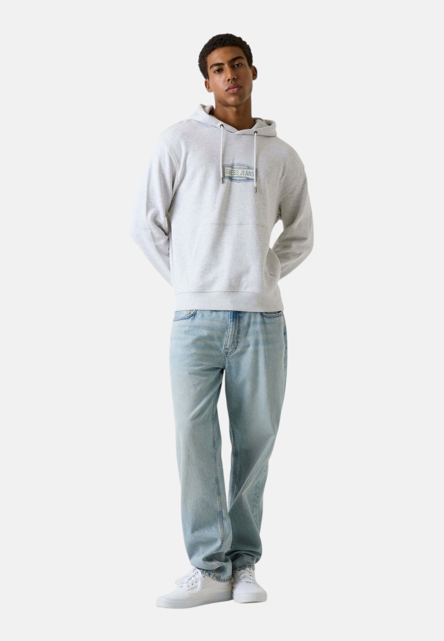 Felpa Con Cappuccio Uomo Guess  Gj Resitered Trademar M6RQ25KCPR1