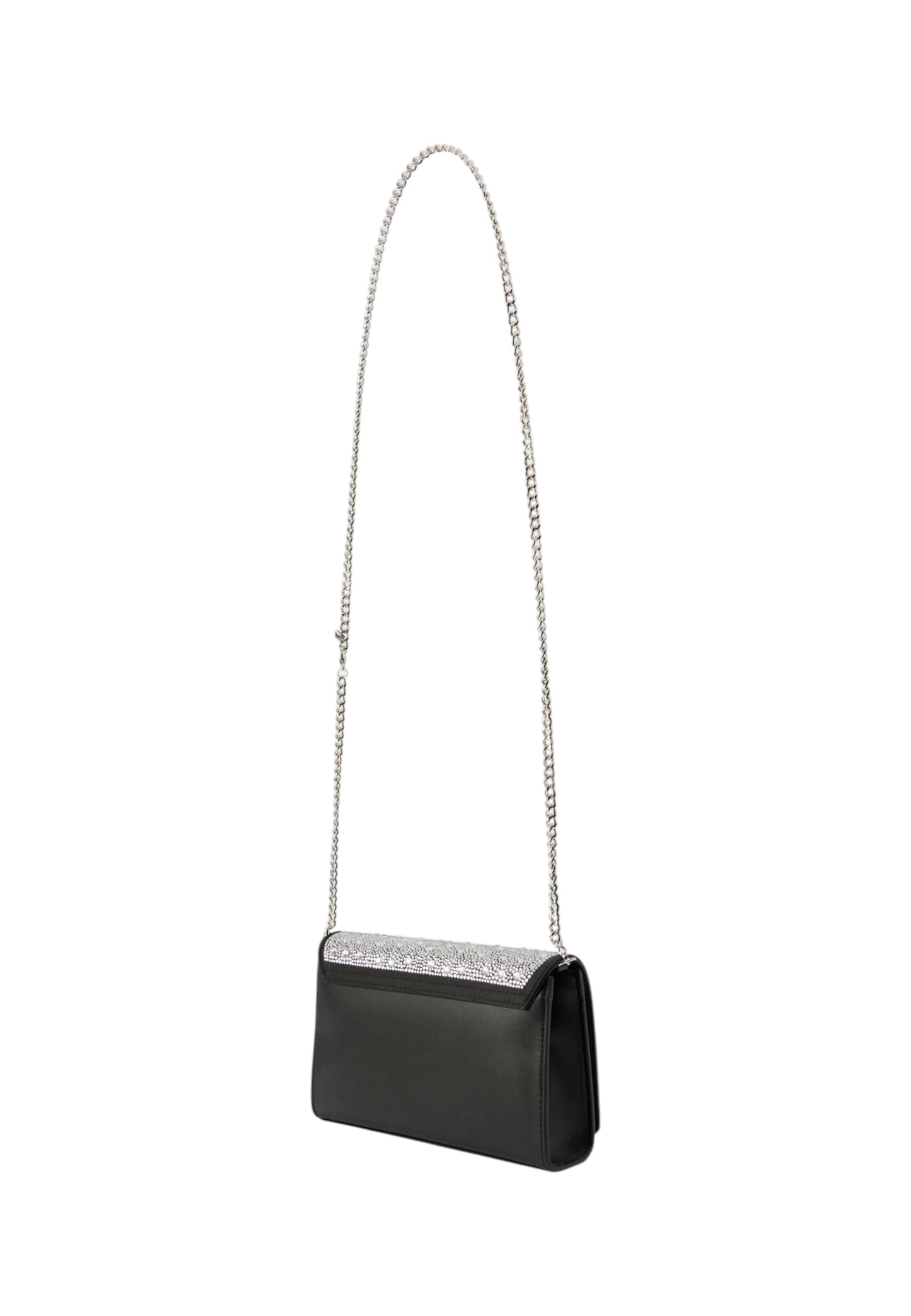 Borsa A Tracolla Donna Love Moschino Con Strass Termoapplicati Effetto Cristallo  JC4168PP1OLW1