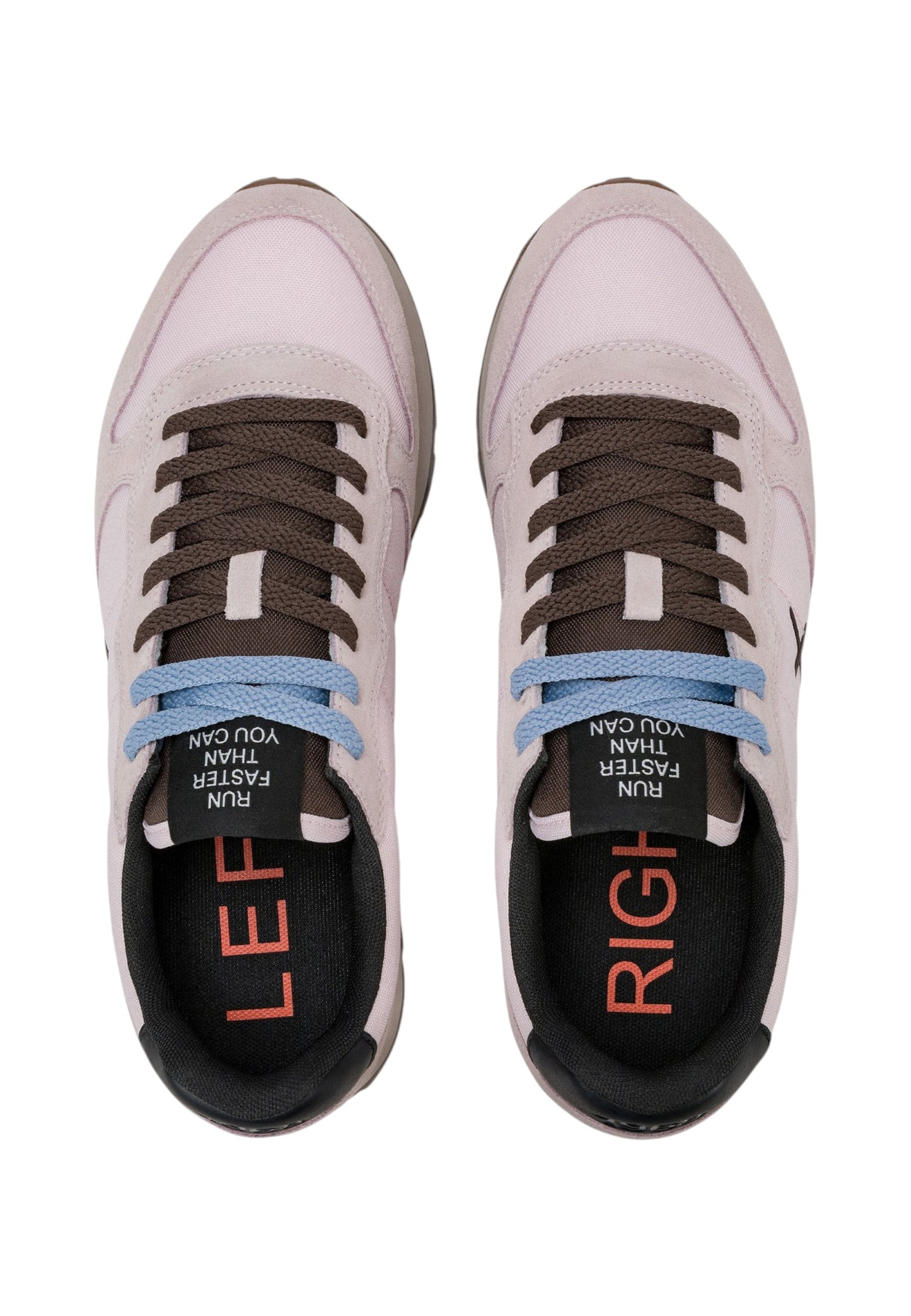 Sneakers Basse Uomo Sun68 Stile Running, Logo Ricamato, Nylon E Suede Tom Solid Z46101