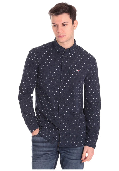 Camicia Manica lunga Uomo Tommy Jeans  Essential Dobby DM0DM15401