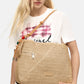 Borsa A Spalla Donna Desigual  Half Logo Raffia Leiria 26SAXO04