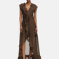 Vestito Lungo Donna Guess  Maelys Ruffled W6GK87W2111