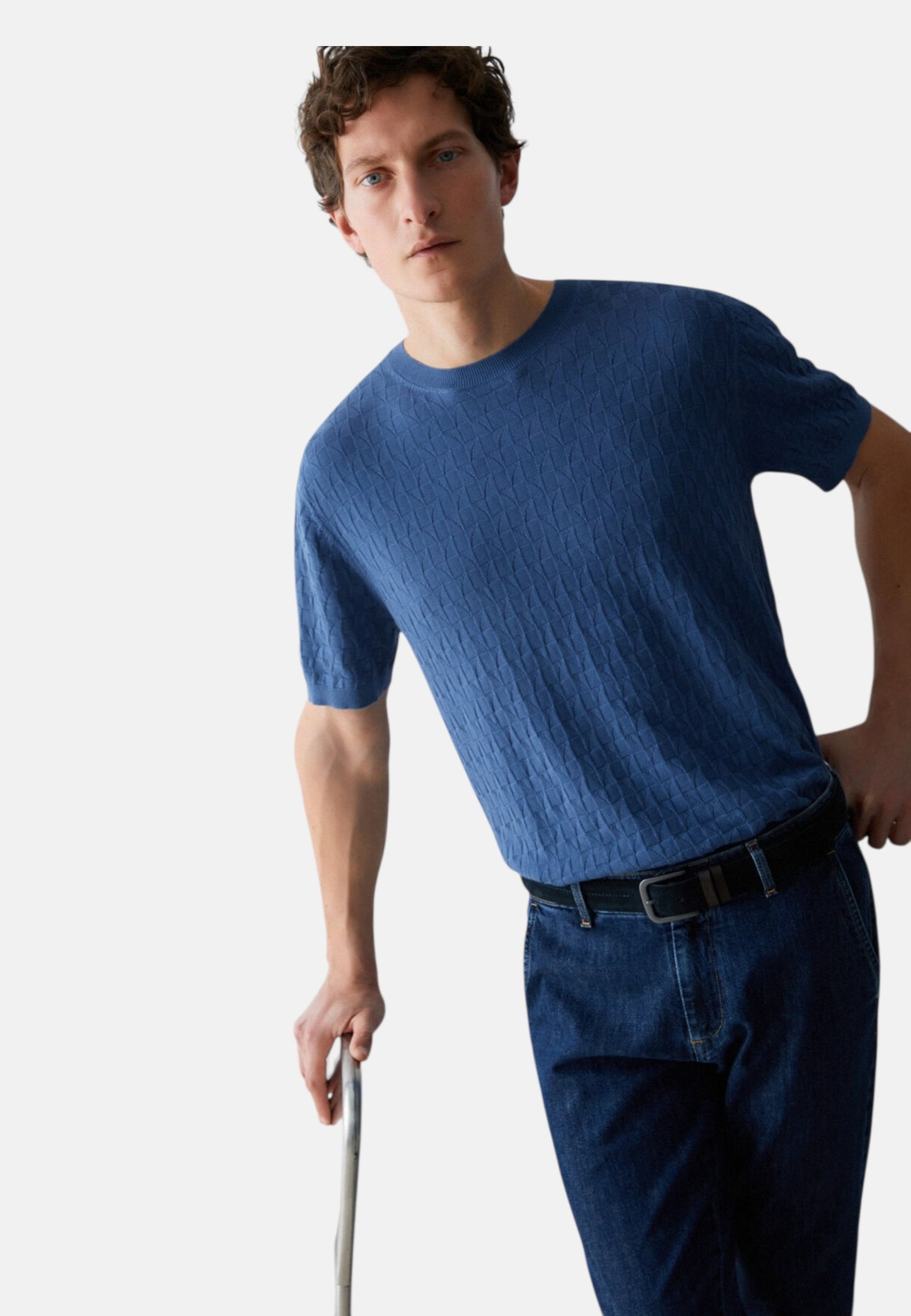 Maglia A Girocollo Uomo Liu Jo Manica Corta  QA6130MA71P