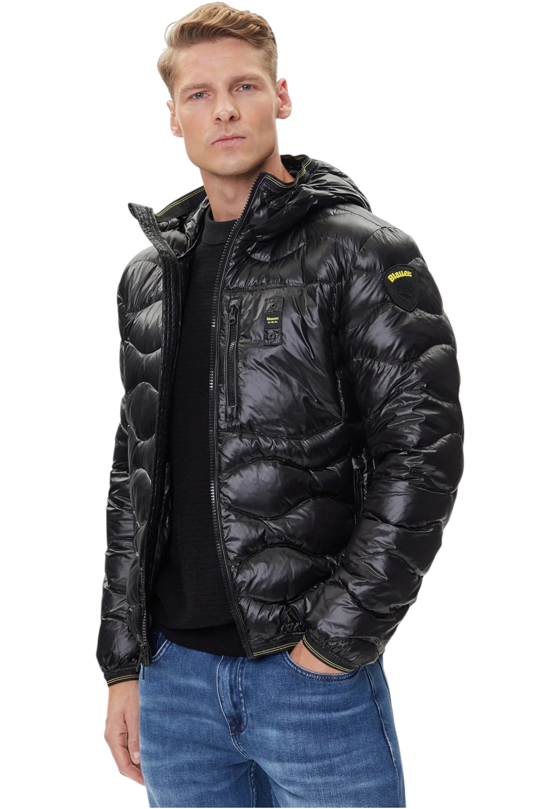 Piumino Corto Uomo Blauer  Wave 25WBLUC03074