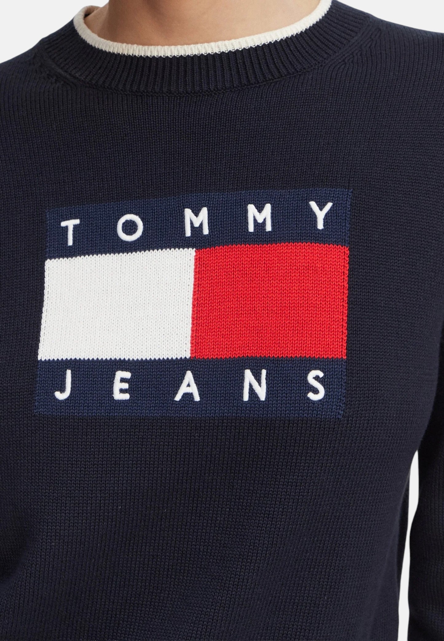 Maglione A Girocollo Donna Tommy Jeans  Tjw Tipping Flag Sw DW0DW22316