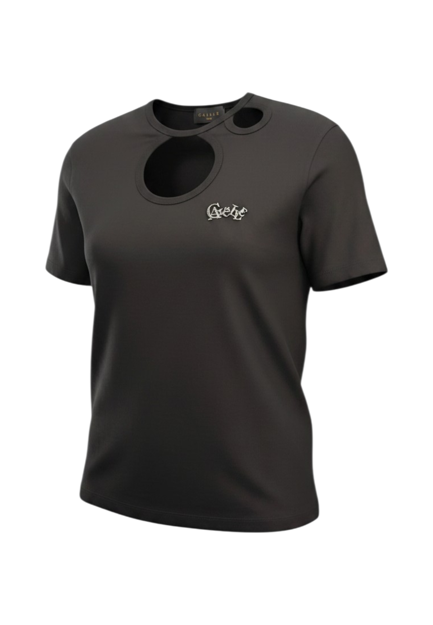 T-Shirt Manica Corta Donna Gaelle Con Dettaglio Aperture Sul Davanti  GAABW00694