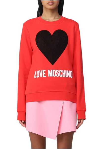 Felpa A Girocollo Donna Love Moschino   W648402E2388