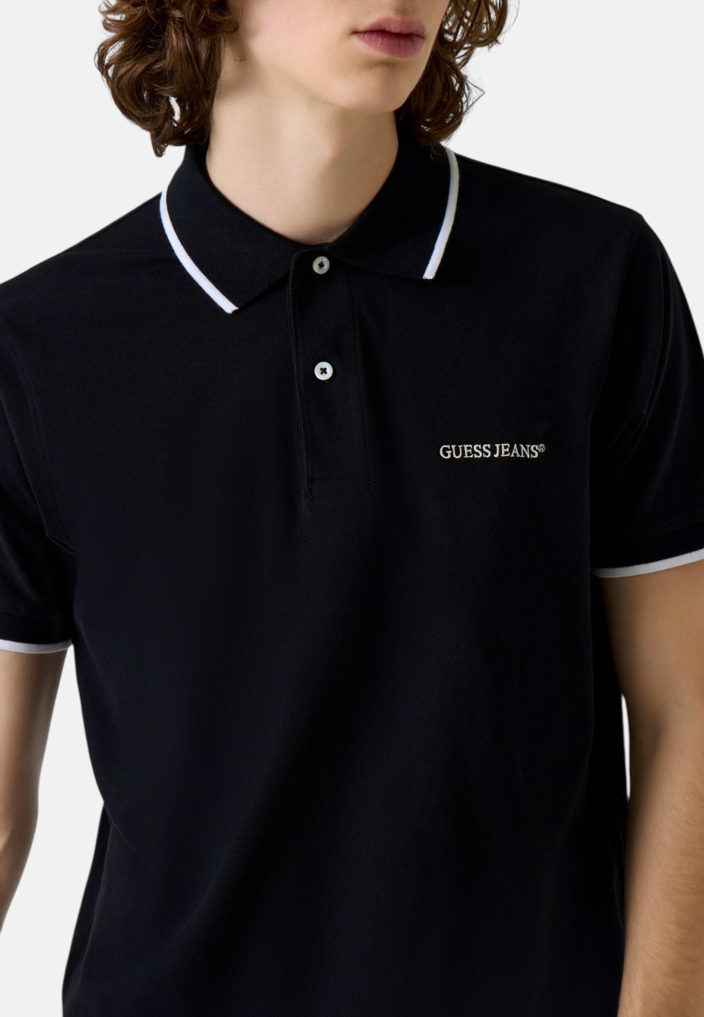 Polo Manica Corta Uomo Guess  Gj Reg Embro Tipping M6RP24KCJV1