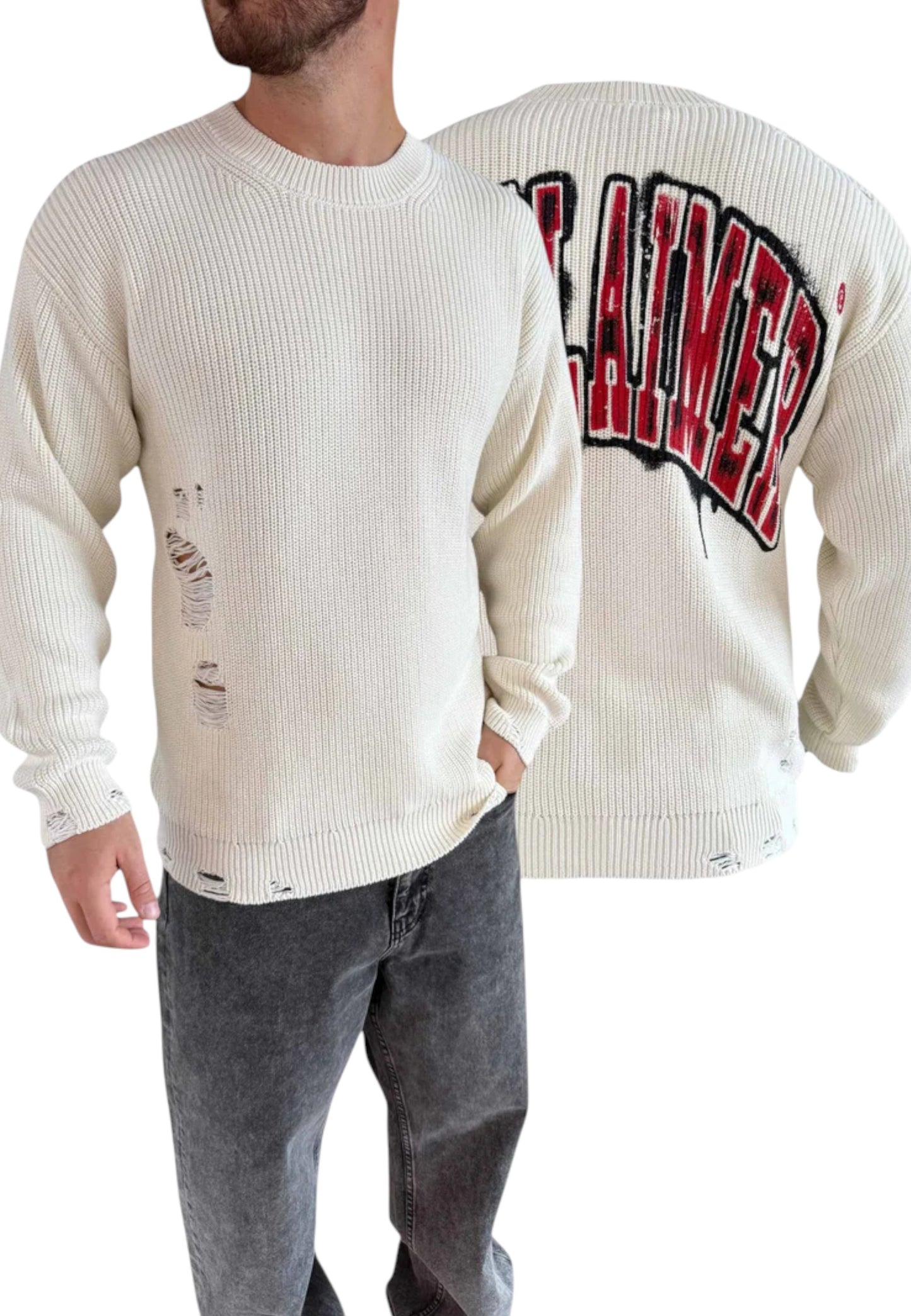 Felpa A Girocollo Uomo Disclaimer   25IDS55127